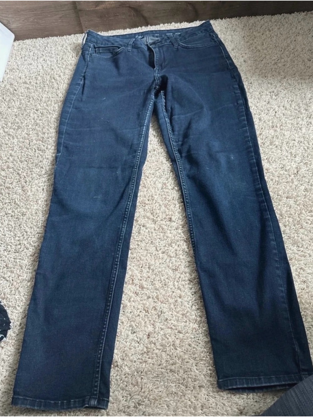 Women's Dark Blue Straight-Leg Jeans